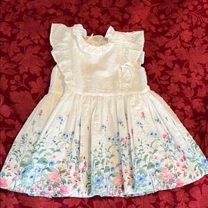 Janie and Jack White Floral Kids Dress